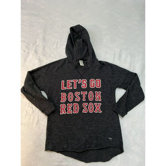 Pink Victoria's Secret w/‎ 5th & Ocean Hoodie S/P Let's Go Boston Red Sox Comfy - Picture 1 of 7